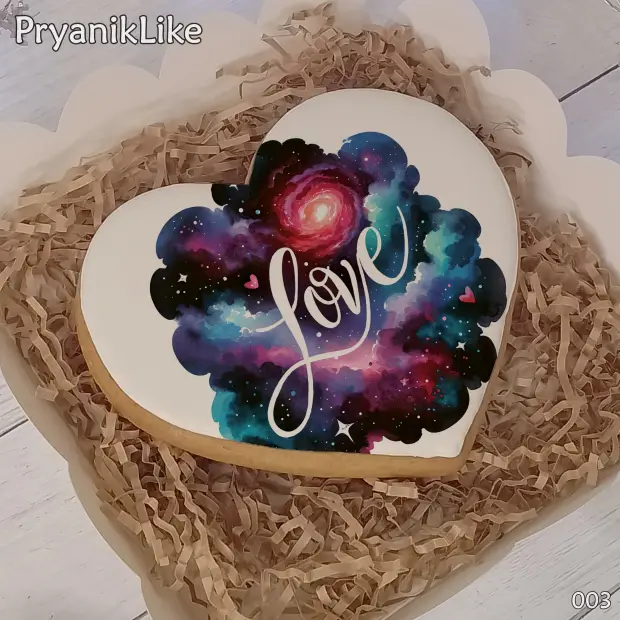 Пряник сердце (10-10 см.)